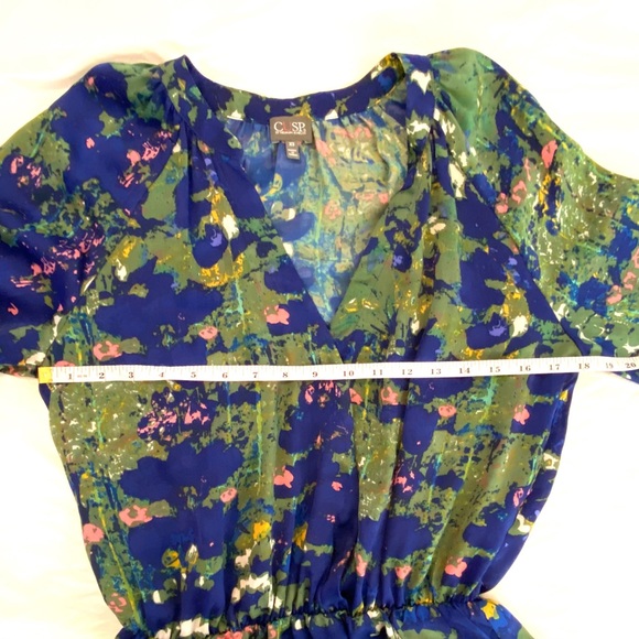 Cusp by Neiman Marcus Wrap Peplum Blouse XS EUC - Picture 7 of 9